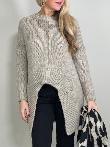 Longpullover Grobstrick in versch. Farben Artikel 5504