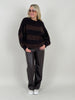 Marlene Hose Lederoptik Mokka von Red Button Art. 6445