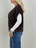 Strickweste flauschig in Mokka Art. RB6455