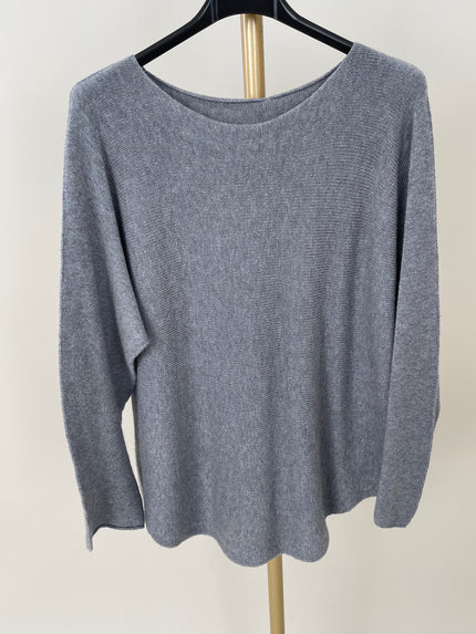 Pullover Uni Rundhals-Ausschnitt in versch. Farben Art. 6414