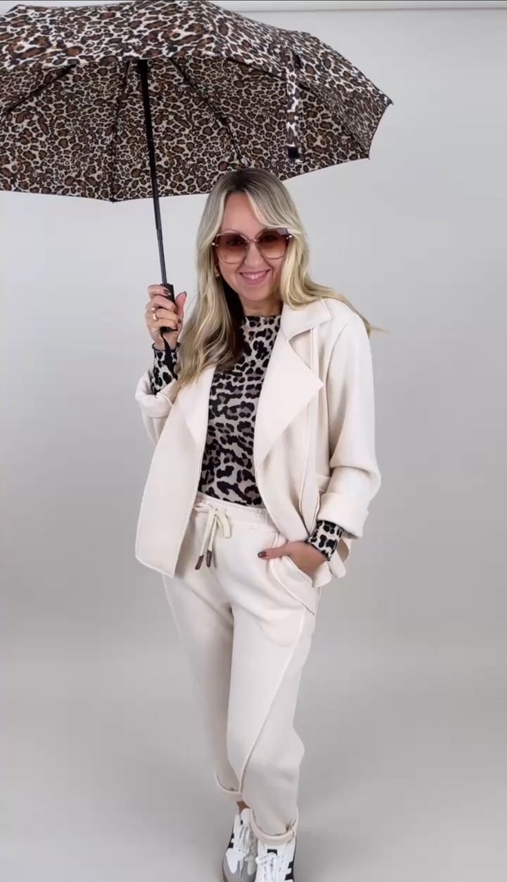 Regenschirm Leo-Print Art. 6478