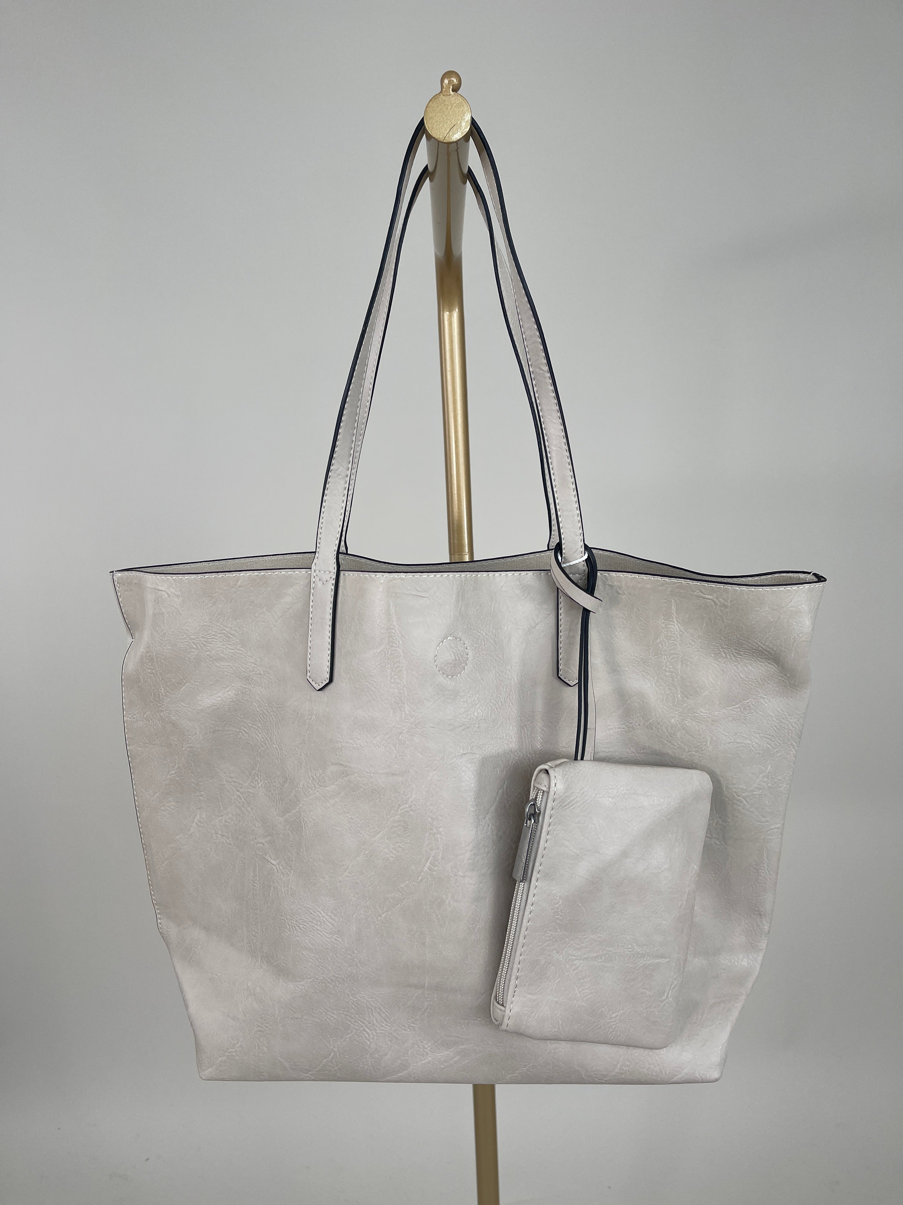 Tasche Kunstleder 3in1 in Beige