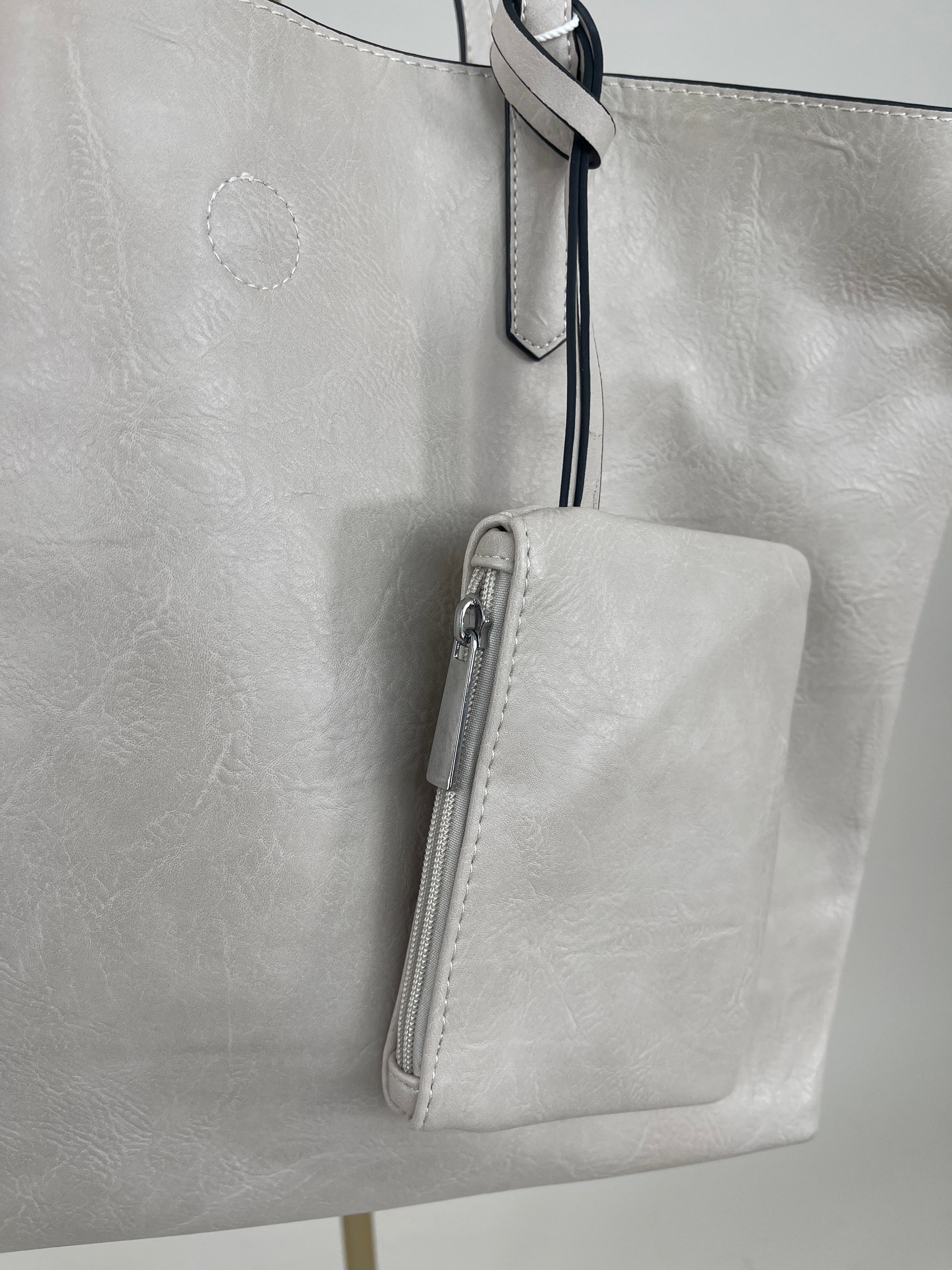 Tasche Kunstleder 3in1 in Beige