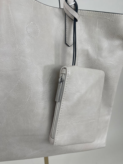 Tasche Kunstleder 3in1 in Beige