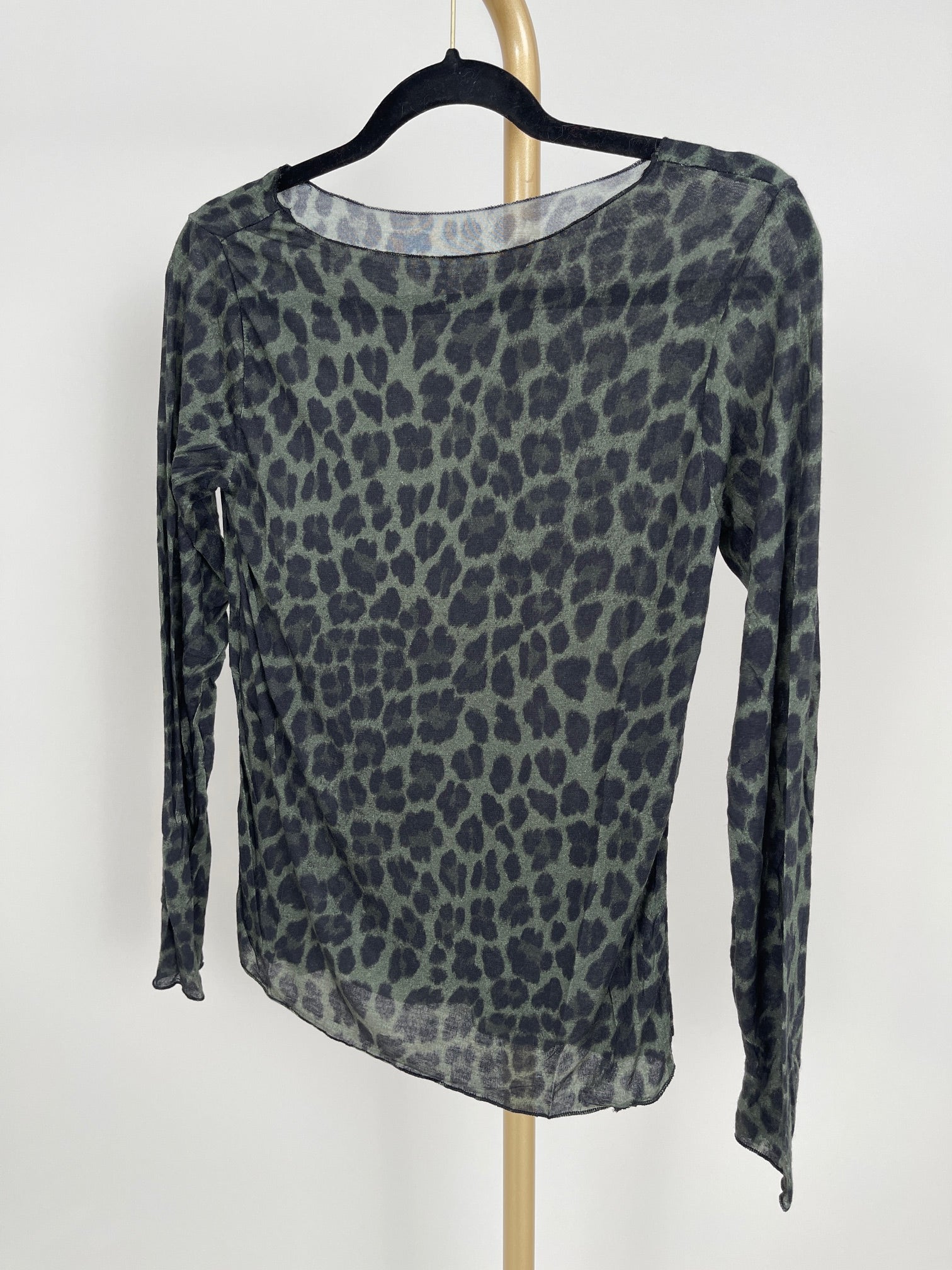 Langarmshirt Cashmere Leomuster in versch. Farben Art. 6509
