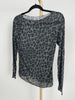 Langarmshirt Cashmere Leomuster in versch. Farben Art. 6509