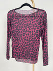 Langarmshirt Cashmere Leomuster in versch. Farben Art. 6509