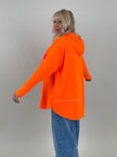 Kapuzen-Sweatshirt mit Print in Orange/Pink Artikel 6698