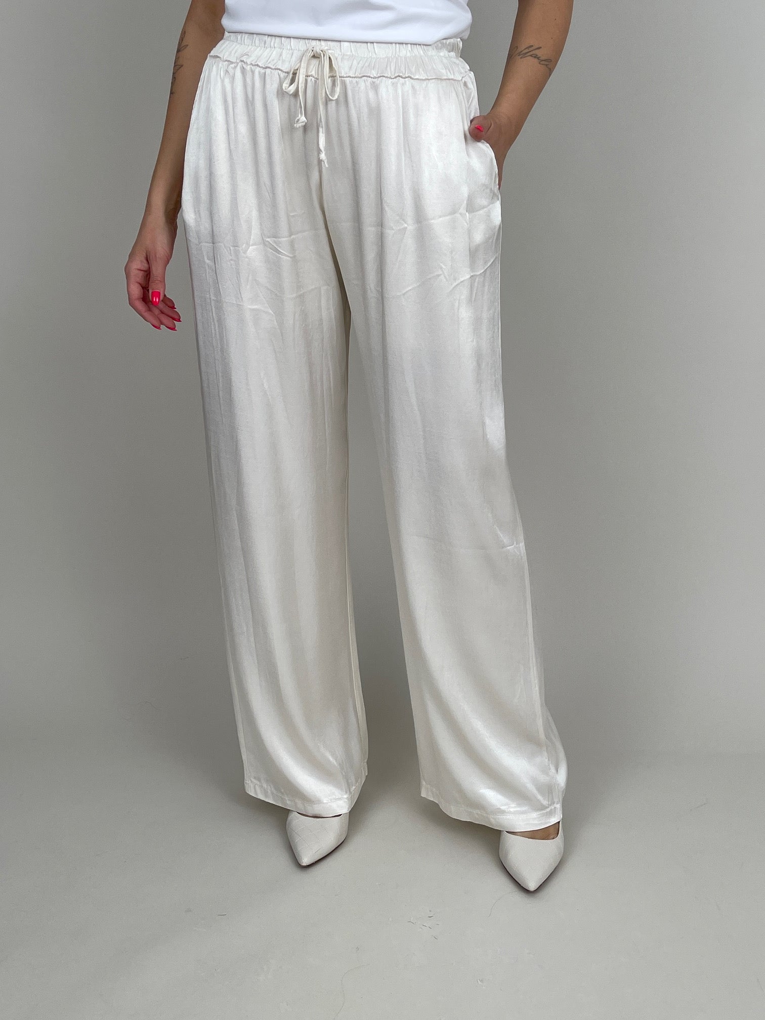 Marlene Hose Satin-Optik in versch. Farben Artikel 6061