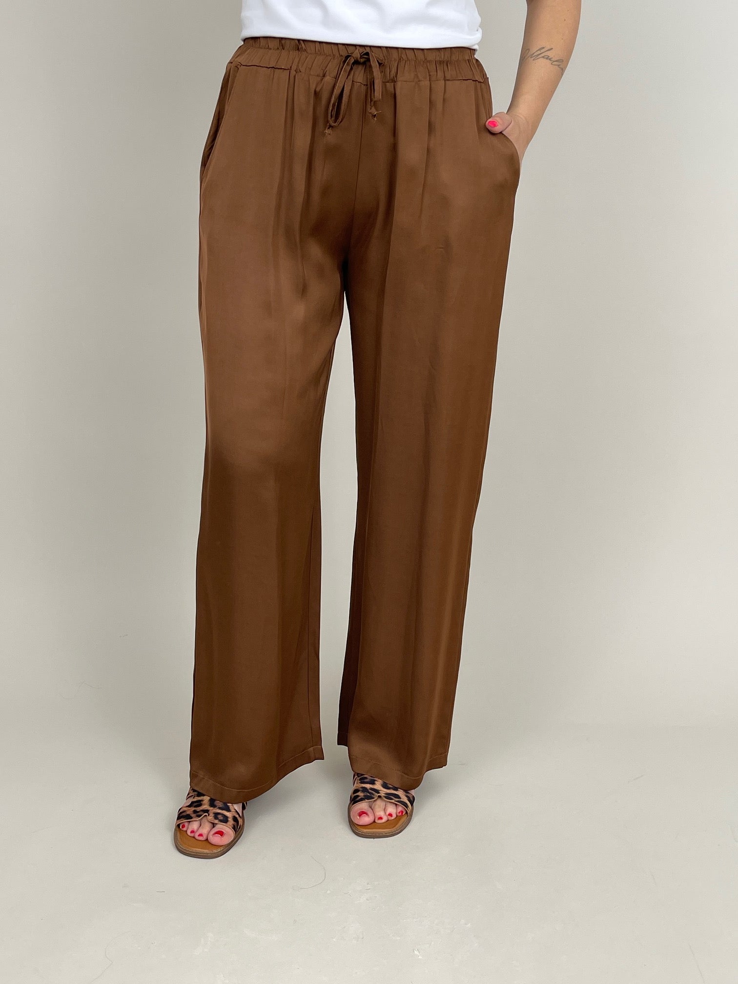 Marlene Hose Satin-Optik in versch. Farben Artikel 6061