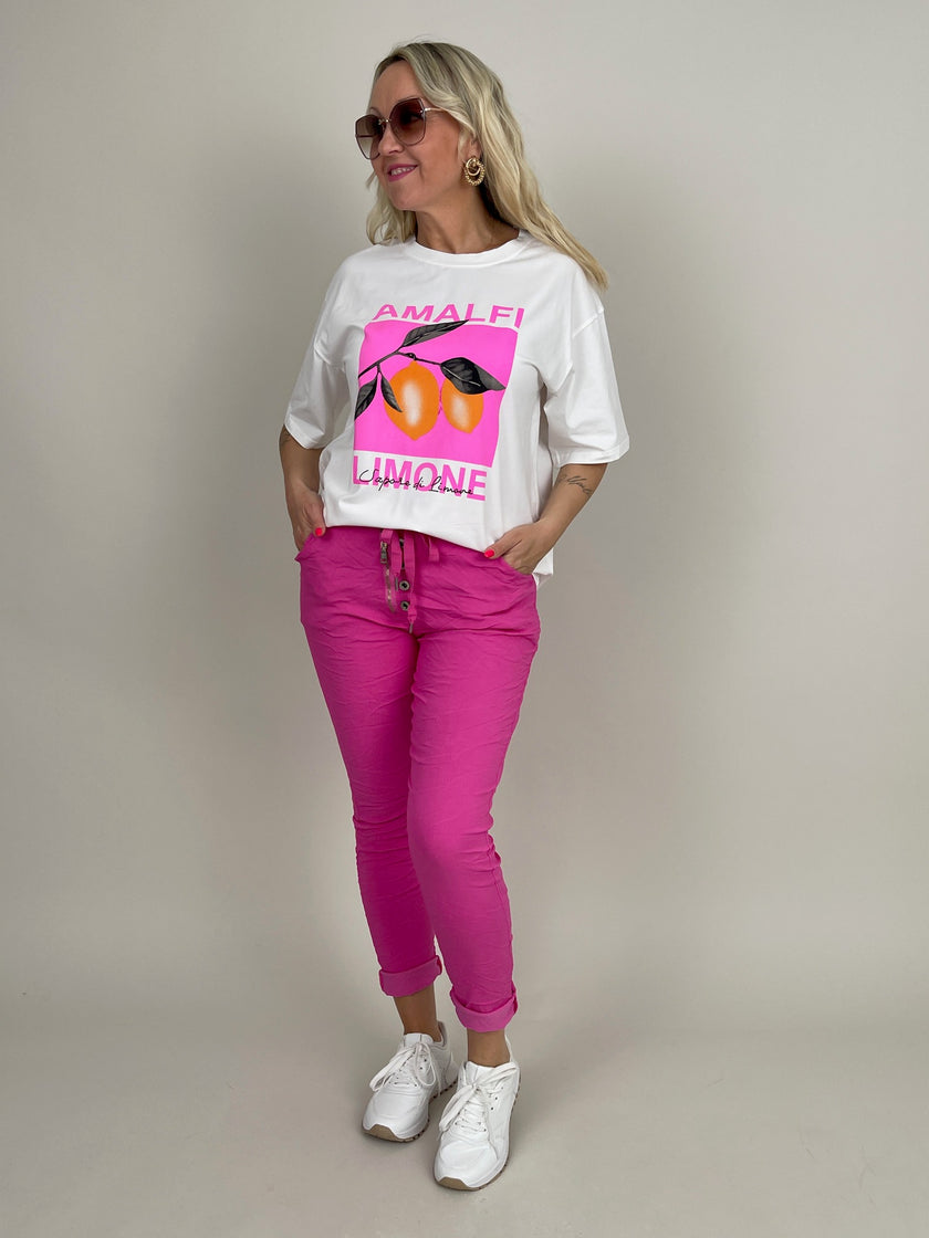 T-Shirt Limone in Weiß Artikel 6068