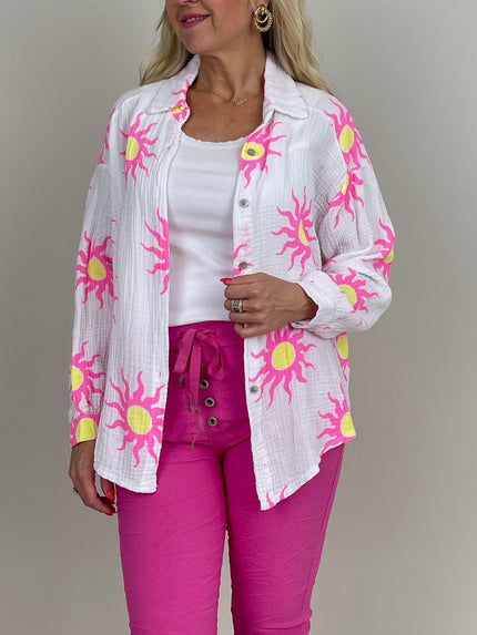 Musselin Bluse mit Sonnen Artikel 6079