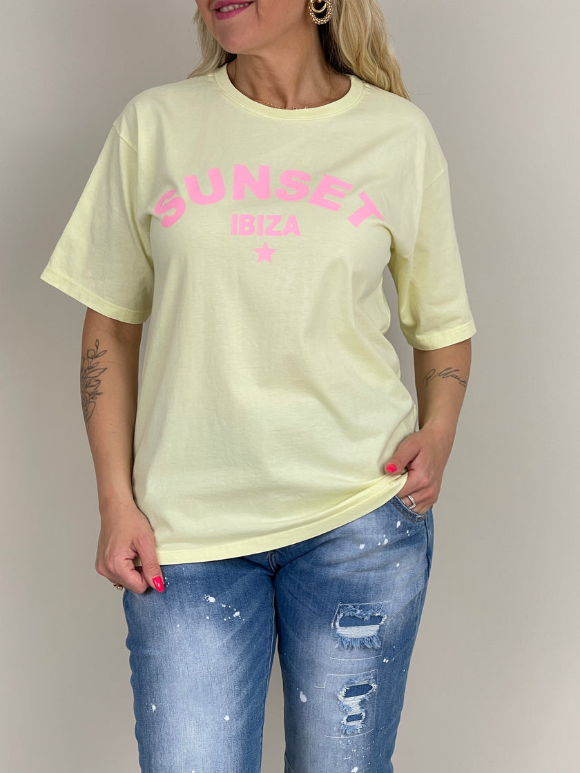 T-Shirt SunSet in Gelb Artikel 6069