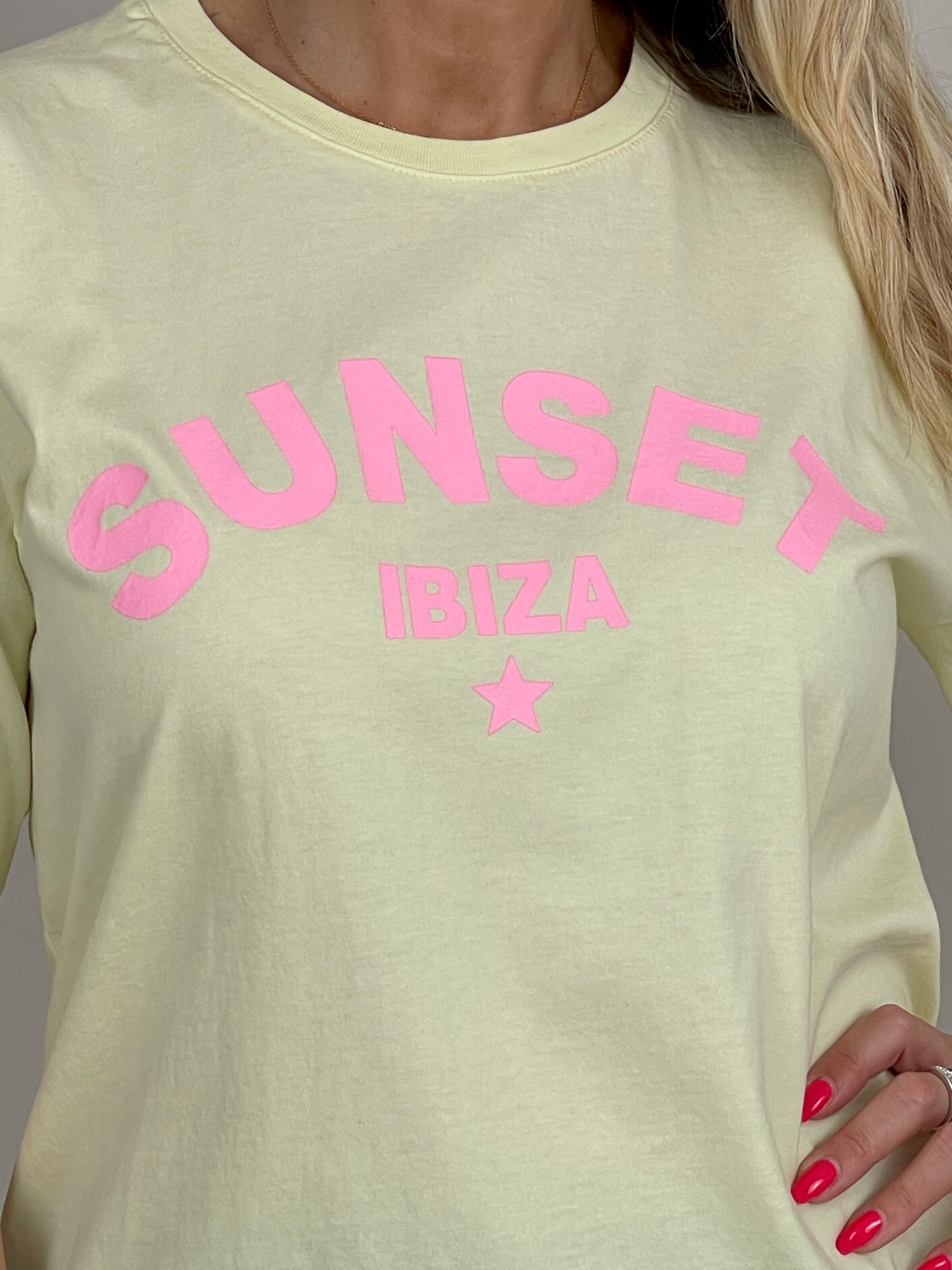 T-Shirt SunSet in Gelb