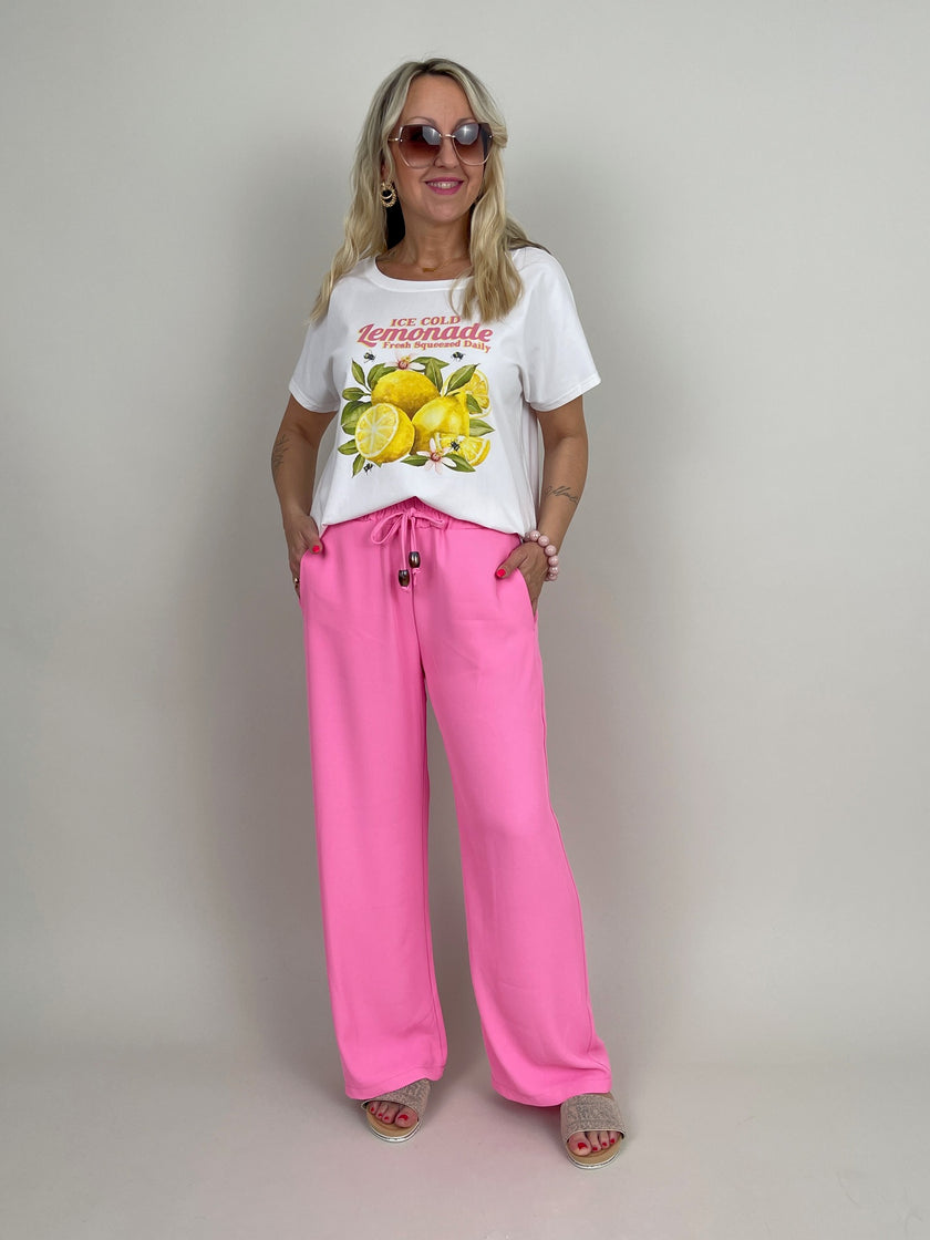 T-Shirt Lemonade in Weiß Artikel 6074