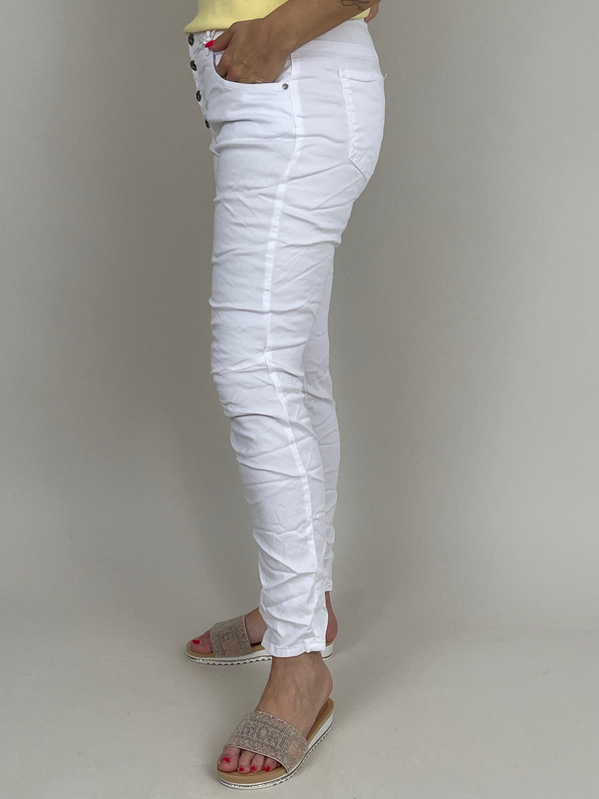 Jeanshose in Weiß Artikel 6063