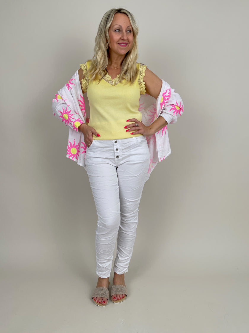 Jeanshose in Weiß Artikel 6063