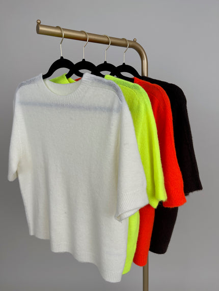Pullover Kurzarm Soft in versch. Farben Artikel 6065