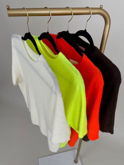 Pullover Kurzarm Soft in versch. Farben Artikel 6065