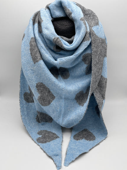 Dreieckschal Herzen in versch. Farben Art. 6520