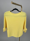 Pullover Feinstrick Rüschen in versch. Farben