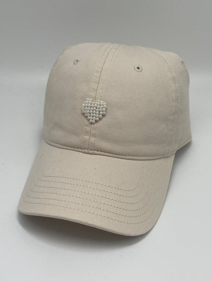 Basecap Perlenherz in versch. Farben