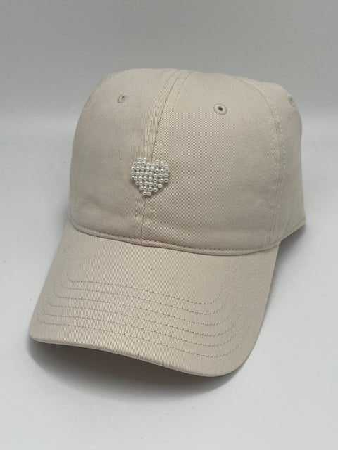 Basecap Perlenherz in versch. Farben