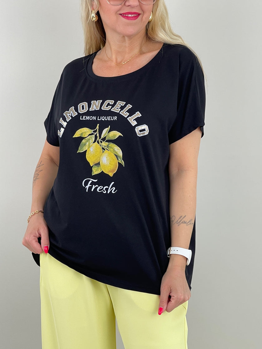 T-Shirt Limoncello in Schwarz Artikel 6076