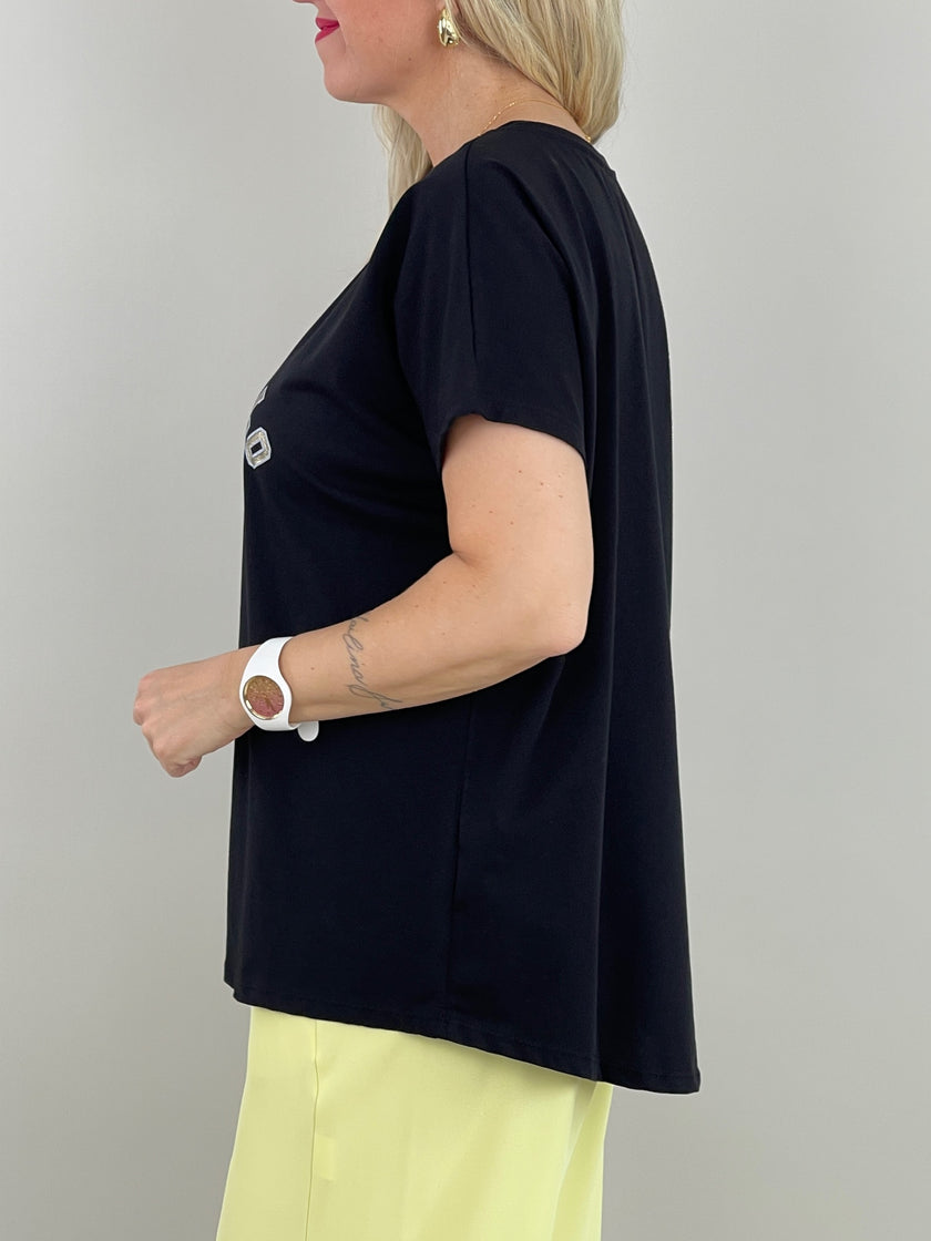 T-Shirt Limoncello in Schwarz Artikel 6076
