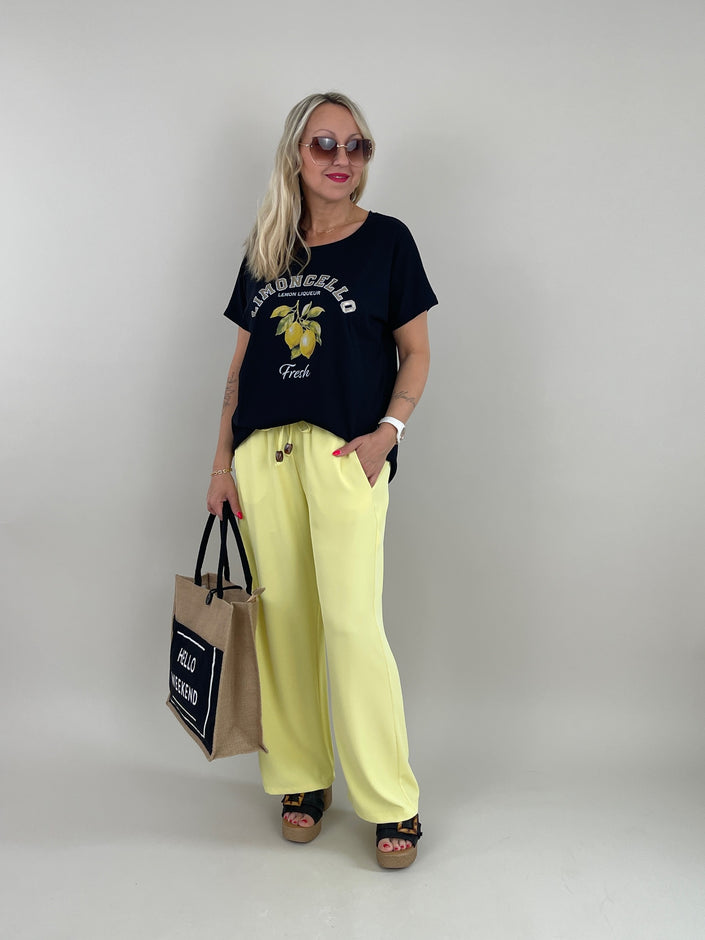 T-Shirt Limoncello in Schwarz Artikel 6076