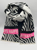 Schal AlwaysHappy in Creme/Schwarz