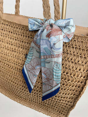 Schmales Viskosetuch Blau Art. 6986