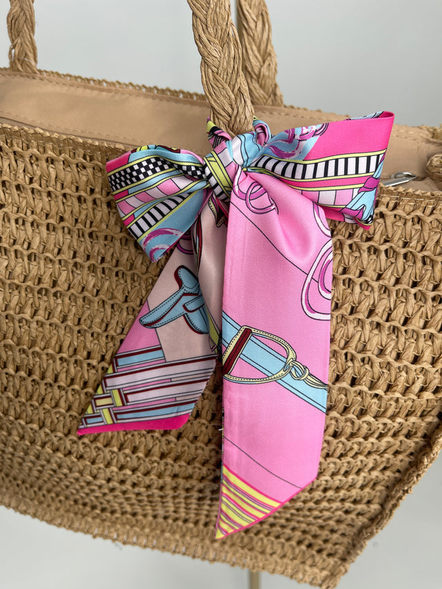 Schmales Viskosetuch Pink Art. 6987