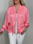 Blouson mit Leo-Print in Candypink/Orange Artikel 5586