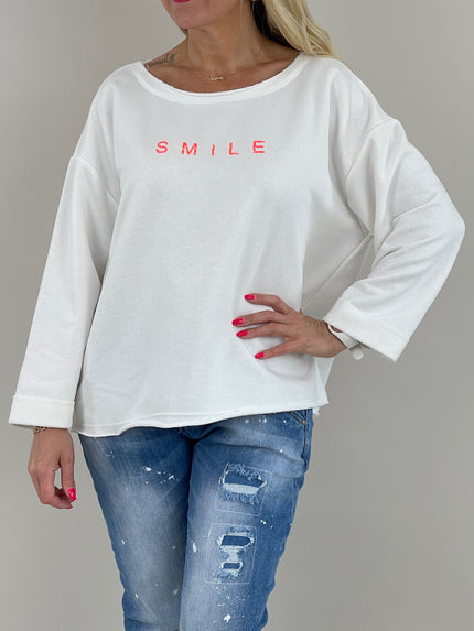 Sweatshirt Smile in versch. Farben Artikel 6078