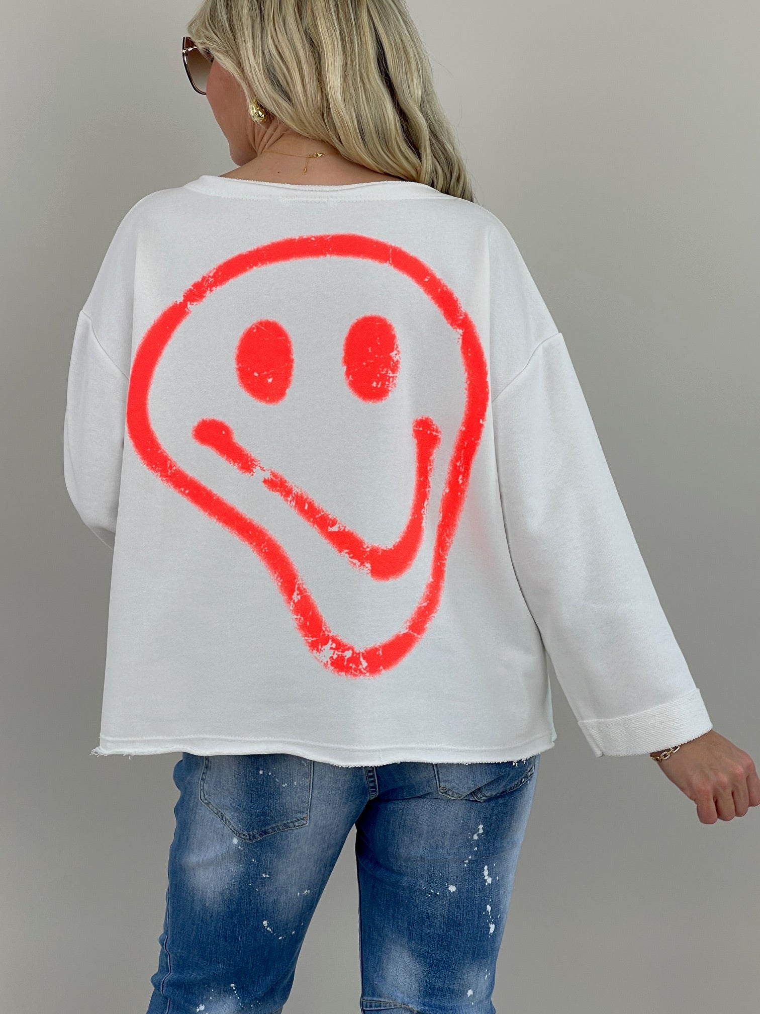 Sweatshirt Smile in versch. Farben Artikel 6078