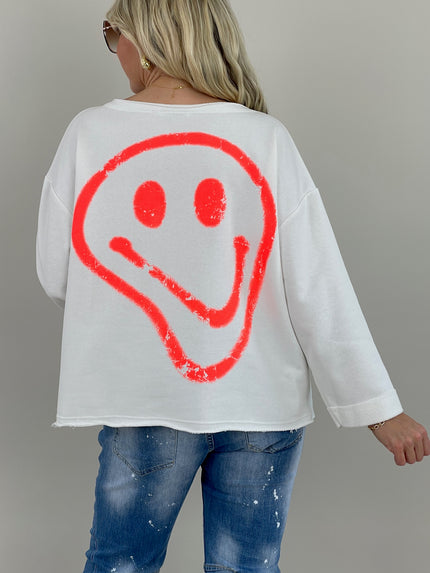Sweatshirt Smile in versch. Farben Artikel 6078