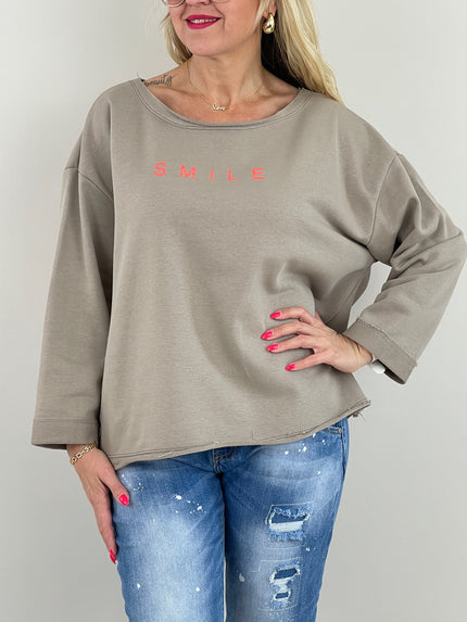 Sweatshirt Smile in versch. Farben Artikel 6078