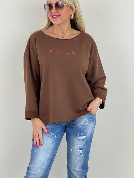 Sweatshirt Smile in versch. Farben Artikel 6078
