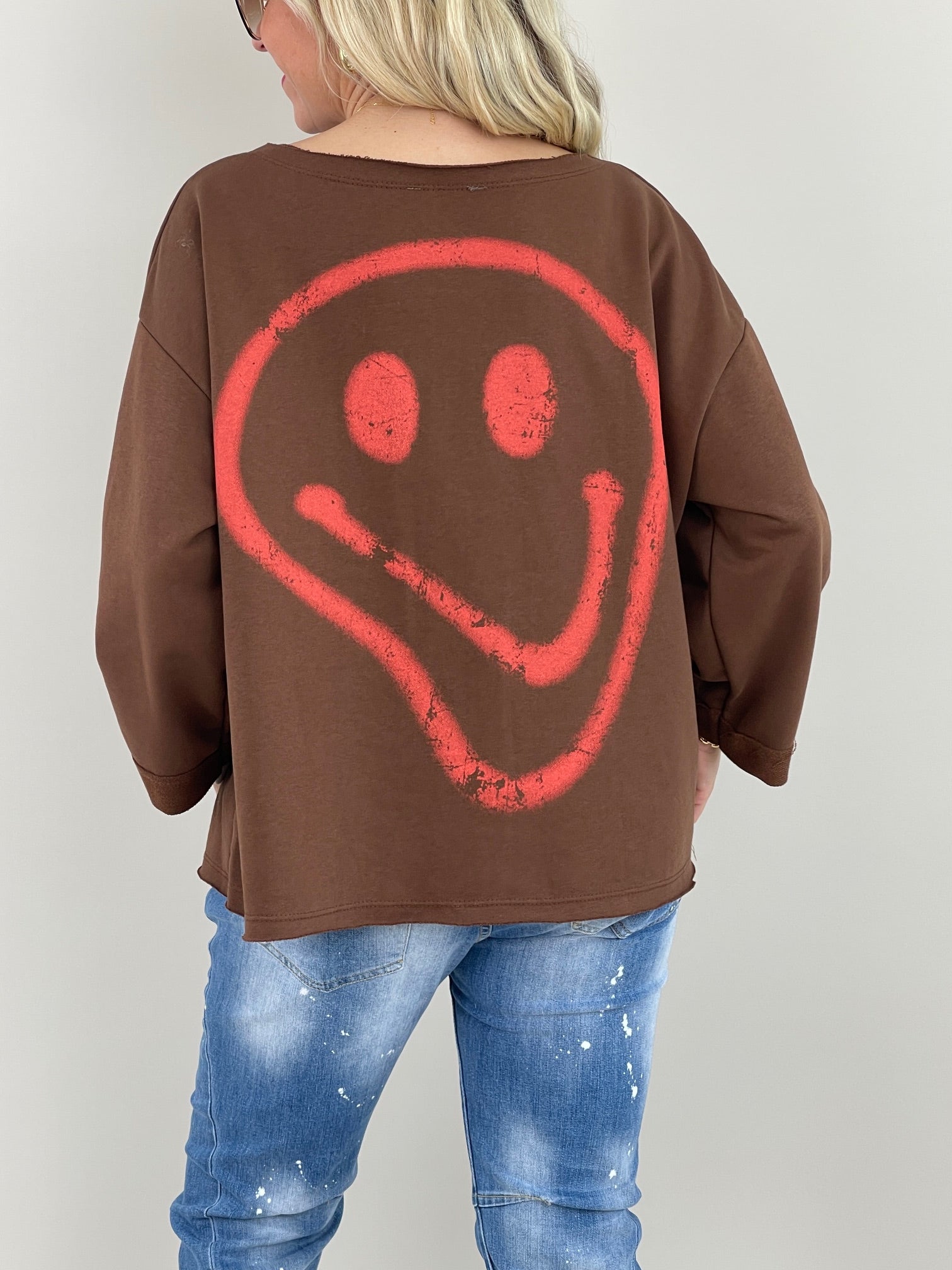 Sweatshirt Smile in versch. Farben Artikel 6078