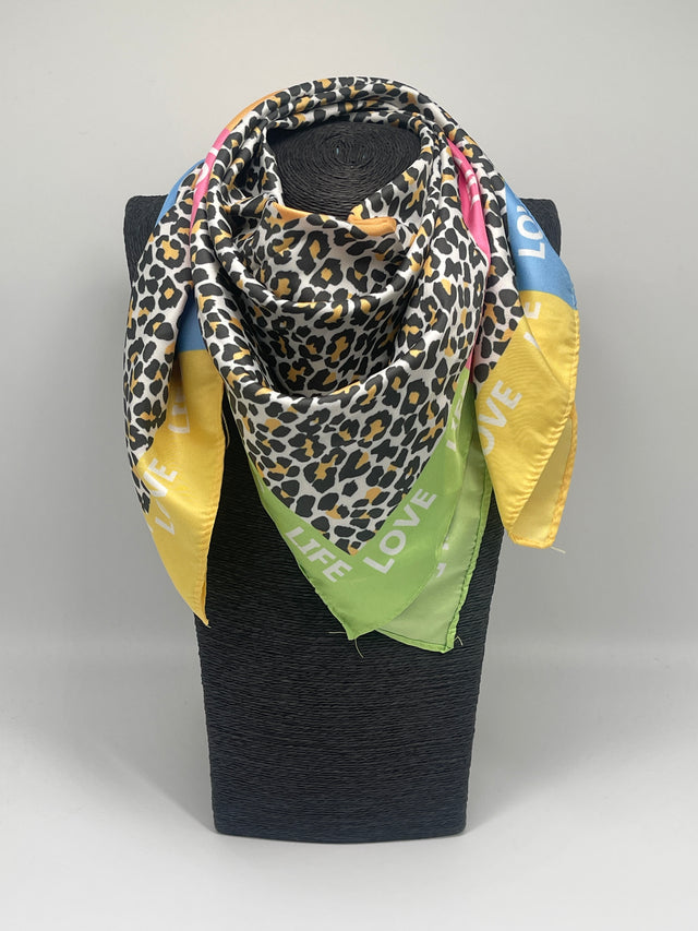 Tuch 70X70 Leo/Bunt Art. 6951