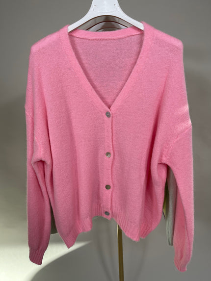 Cardigan Uni mit Knopfleiste in versch. Farben Artikel 5587