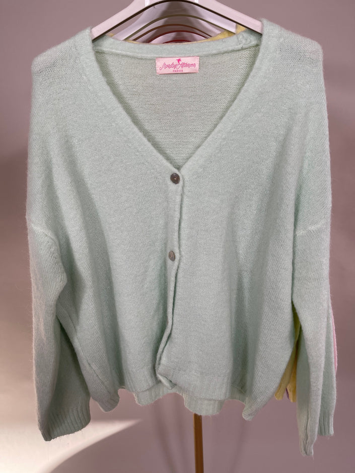 Cardigan Uni mit Knopfleiste in versch. Farben Artikel 5587