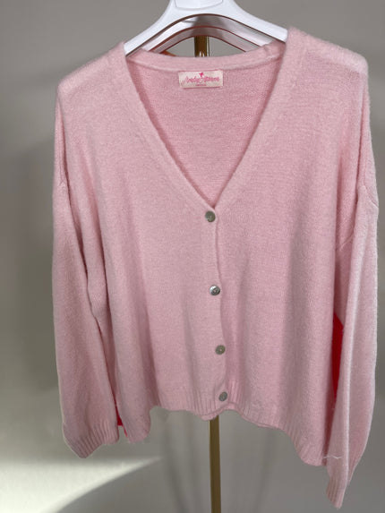 Cardigan Uni mit Knopfleiste in versch. Farben Artikel 5587