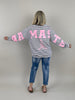 Sweater Namaste gestreift in Marine/Weiß Artikel 6093