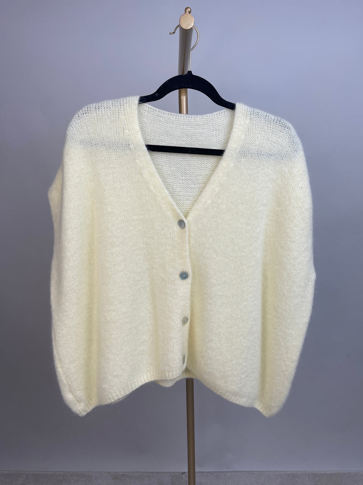 Strickweste in Gelb