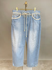 Jeans Boho helle Waschung