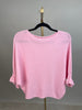 Pullover Feinstrick Rüschen in versch. Farben