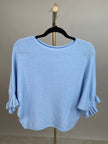 Pullover Feinstrick Rüschen in versch. Farben