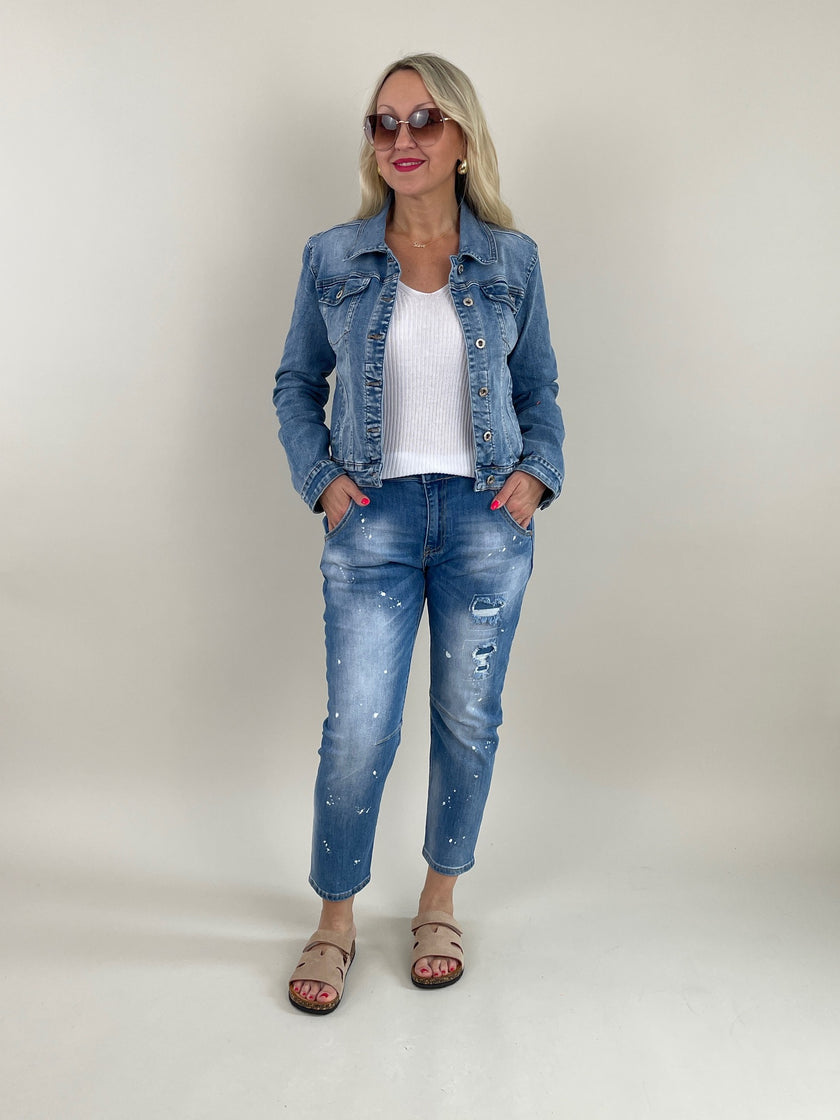 Jeansjacke helle Waschung Artikel 6095